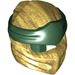 LEGO Pearl Gold Ninjago Mask with Dark Green Wrap (40925)