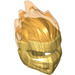 LEGO Pearl Gold Ninjago Mask with Transparent Orange Flame (41163)