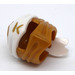 LEGO Or perlé Ninjago Wrap avec blanc Headband et Gold Ninjago Logogram