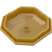 LEGO Pearl Gold Octagonal Rock Bottom  (80337)