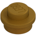 LEGO Parelmoer goud Plaat 1 x 1 Rond (6141 / 30057)