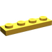 LEGO Pearl Gold Plaat 1 x 4 (3710)