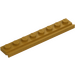 LEGO Or Perlé assiette 1 x 8 avec Porte Rail (4510)