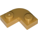 LEGO Pearl Gold Plate 2 x 2 Round Corner (79491)