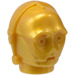 LEGO Pearl Gold Protocol Droid Head (30480)