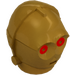 LEGO Pearl Gold Protocol Droid Head with Red Eyes (30480 / 108860)