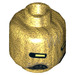 LEGO Pearl Gold Quay Tolsite Minifigure Head (Recessed Solid Stud) (3626 / 38172)