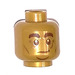 LEGO Pearl Gold Rubeus Hagrid (20 Year Anniversary) Minifigure Head (Recessed Solid Stud) (3626 / 80240)