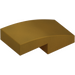 LEGO Pearl Gold Slope 1 x 2 Curved (3593 / 11477)