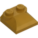 LEGO Perlgold Schrägstein 2 x 2 Gebogen mit gebogenem Ende (47457)