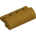 LEGO Pearl Gold Slope 2 x 4 x 1 Curved (5842)