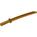 LEGO Perlgold Schwert mit achteckiger Wache (Katana) (30173 / 88420)