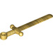 LEGO Pearl Gold Sword with Round Tip (44493 / 71014)