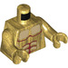 LEGO Perlgold Temple Statue von Poseidon Torso (973 / 76382)