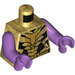 LEGO Pearl Gold Thanos with Pearl Gold Suit and Helmet Minifig Torso (973 / 76382)