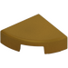 LEGO Pearl Gold Tile 1 x 1 Quarter Circle (25269)