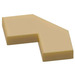 LEGO Pearl Gold Tile 2 x 2 Corner with Cutouts (27263)