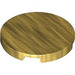 LEGO Pearl Gold Tile 3 x 3 Round (67095)