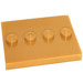 LEGO Pearl Gold Tile 3 x 4 with Four Studs (17836 / 88646)