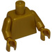 LEGO Parelmoer goud Torso met Armen en Handen (73403 / 76382)