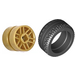 LEGO Pearl Gold Tyre Normal / Narrow Ø 21 x 9,9 with Rim Narrow Ø14.6 x 9.9