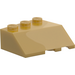 LEGO Pearl Gold Wedge 3 x 3 Left (42862)