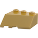 LEGO Parelmoer goud Wig 3 x 3 Rechts (48165)