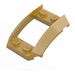 LEGO Pearl Gold Wedge 4 x 3 Curved with 2 x 2 Cutout (47755)