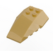 LEGO Perlgold Keil 6 x 4 Verdreifachen Gebogen (43712)
