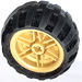 LEGO Pearl Gold Wheel Rim Ø30 x 20 with No Pinholes, with Reinforced Rim with Tire Balloon Wide Ø43 X 26