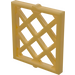 LEGO Pearl Gold Window Pane 1 x 2 x 2 Lattice (3273 / 38320)