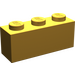 LEGO Parelmoer Lichtgoud Steen 1 x 3 (3622 / 45505)