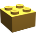 LEGO Pearl Light Gold Brick 2 x 2 (3003)