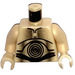 LEGO Or clair nacré C-3PO dans Pearl Light Gold Torse (973)