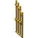 LEGO Pearl Light Gold Tür 1 x 4 x 9 Arched Gate mit Bars (42448)