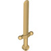 LEGO Pearl Light Gold Sword with Round Tip (44493 / 71014)