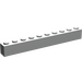 LEGO Pearl Light Gray Brick 1 x 10 (6111)