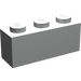 LEGO Pearl Light Gray Brick 1 x 3 (3622)
