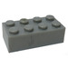 LEGO Pearl Light Gray Brick 2 x 4 (3001)