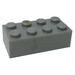 LEGO Pearl Light Gray Brick 2 x 4 (3001 / 3556)