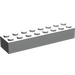 LEGO Parelmoer Lichtgrijs Steen 2 x 8 (3007 / 93888)