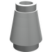 LEGO Pearl Light Gray Cone 1 x 1 with Top Groove (28701 / 59900)