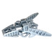 LEGO Parelmoer Lichtgrijs Foot 7 x 10 x 2 met Spikes (53568)