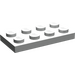 LEGO Parelmoer lichtgrijs Plaat 2 x 4 (3020)