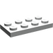 LEGO Pearl Light Gray Plaat 2 x 4 (3020)