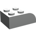 LEGO Gris clair perle Pente Brique 2 x 3 avec Haut incurvé (6215)