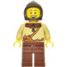 LEGO Peasant mit Dark Brown Kapuze, Tan Shirt und Reddish Brown Beine Minifigur