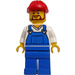 LEGO Pencil Pot Construction Worker Figurine