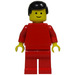 LEGO Person sisällä Punainen Clothing jossa Musta Lyhyet hiukset Minihahmo