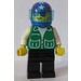 LEGO Person mit Grün Jacke mit Blau Helm mit Sterne Minifigur